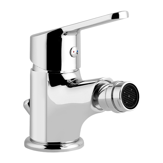 Un mitigeur bidet chromé